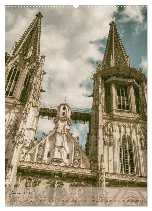 Regensburg - Charme der Altstadt (CALVENDO Premium Wandkalender 2025)