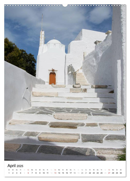 Liebenswertes Paros, Insel der Kykladen (CALVENDO Premium Wandkalender 2025)