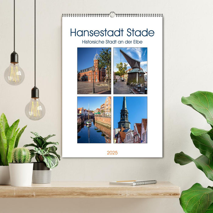 Hansestadt Stade - Historische Stadt an der Elbe (CALVENDO Wandkalender 2025)