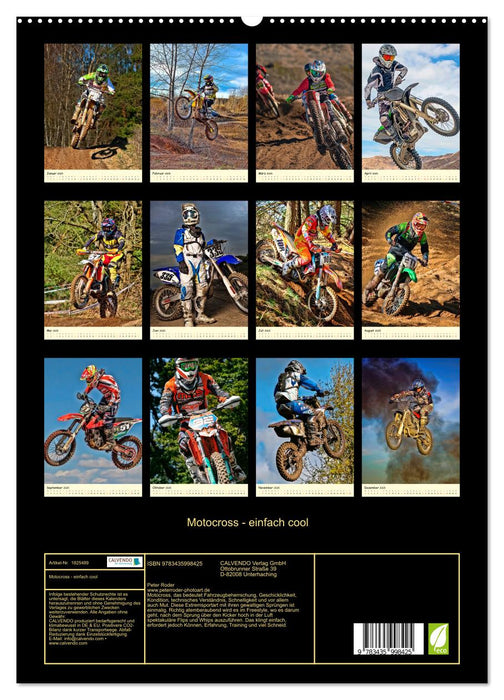 Motocross - einfach cool (CALVENDO Premium Wandkalender 2025)