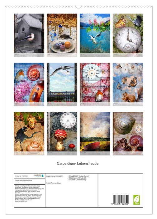 Carpe diem- Lebensfreude (CALVENDO Premium Wandkalender 2025)