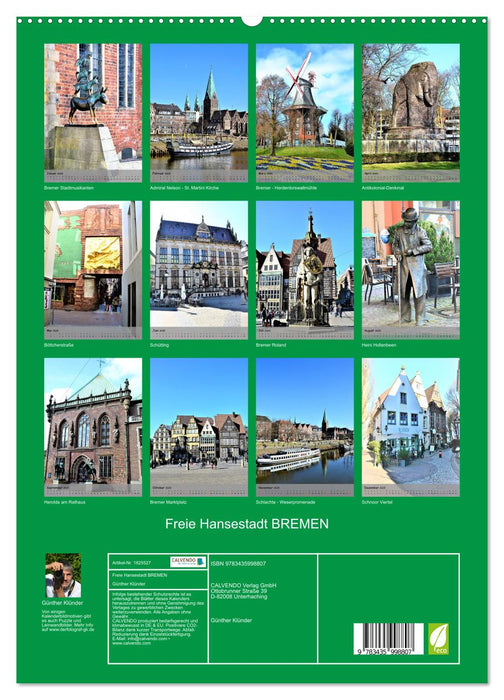 Freie Hansestadt BREMEN (CALVENDO Premium Wandkalender 2025)