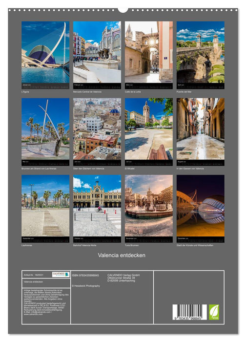 Valencia entdecken (CALVENDO Premium Wandkalender 2025)