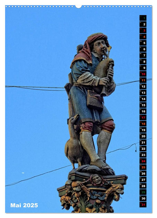 Die Brunnenfiguren von Bern (CALVENDO Wandkalender 2025)