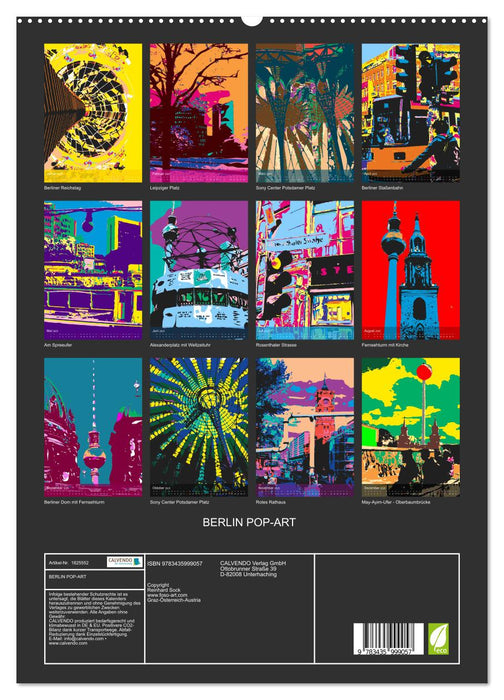 BERLIN POP-ART (CALVENDO Premium Wandkalender 2025)