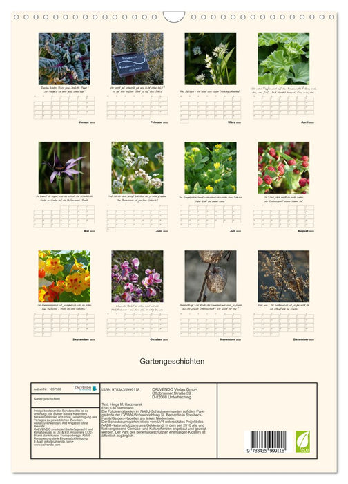 Gartengeschichten (CALVENDO Wandkalender 2025)