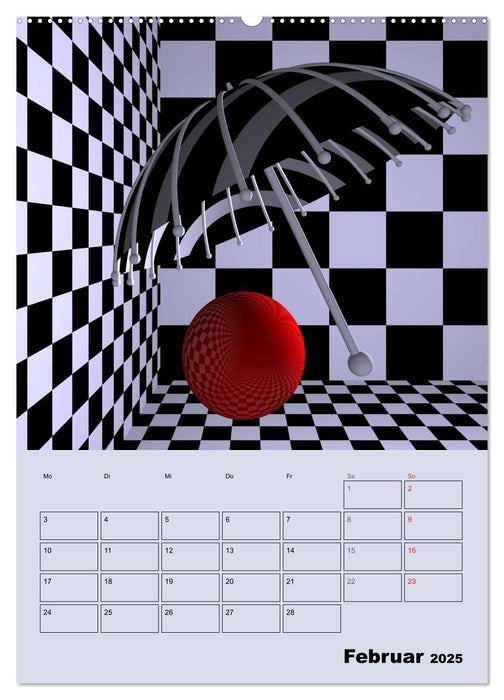 OpArt und mehr (CALVENDO Premium Wandkalender 2025)