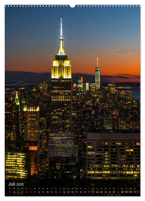 New York Wolkenkratzer (CALVENDO Premium Wandkalender 2025)