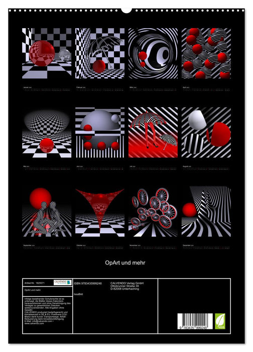 OpArt und mehr (CALVENDO Premium Wandkalender 2025)