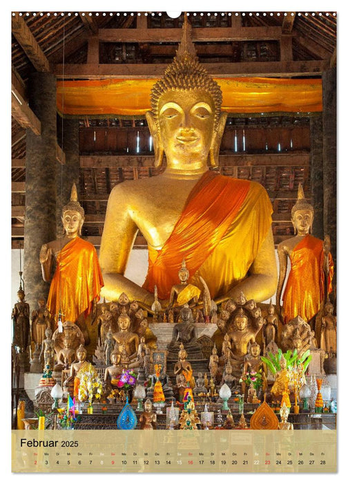 BUDDHA in GOLD (CALVENDO Premium Wandkalender 2025)