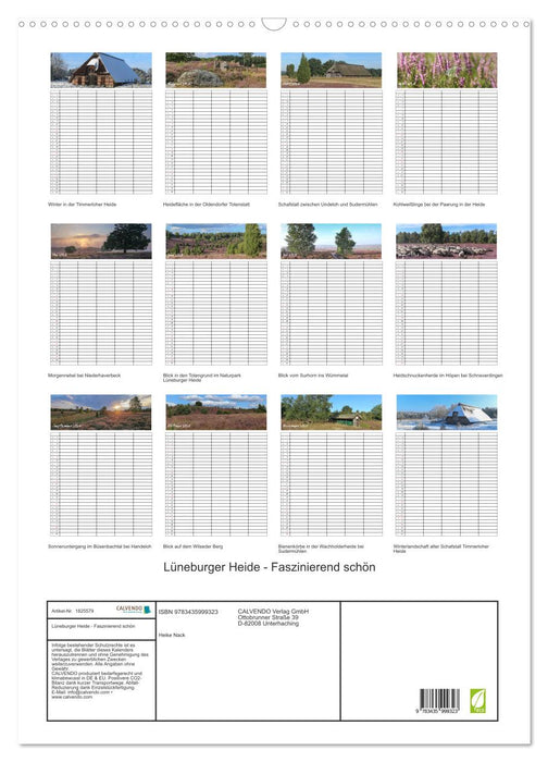 Lüneburger Heide - Faszinierend schön (CALVENDO Wandkalender 2025)