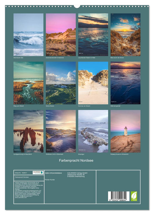 Farbenpracht Nordsee (CALVENDO Premium Wandkalender 2025)