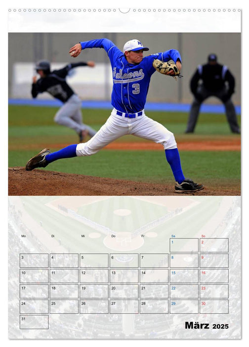 Kultsport Baseball (CALVENDO Premium Wandkalender 2025)