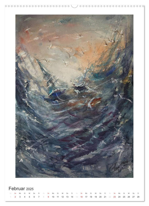 Ein Hauch von Impressionismus – Aquarelle von Isolde Gänesch (CALVENDO Premium Wandkalender 2025)