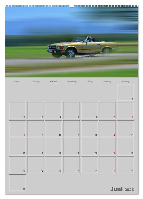 Mercedes SL W107 - Terminplaner (CALVENDO Wandkalender 2025)