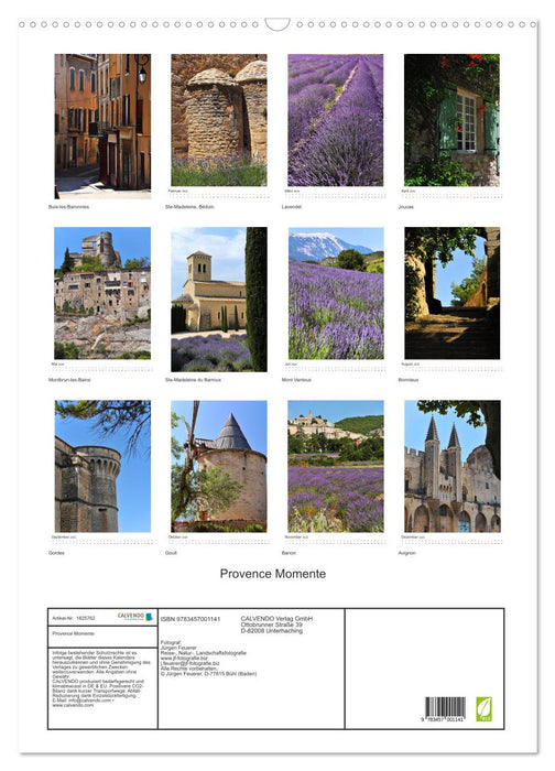 Provence Momente (CALVENDO Wandkalender 2025)