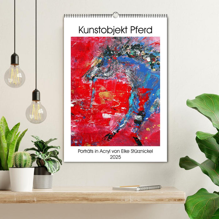 Kunstobjekt Pferd (CALVENDO Wandkalender 2025)