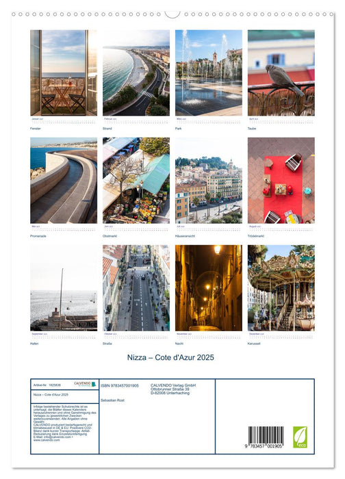 Nizza – Cote d'Azur 2025 (CALVENDO Premium Wandkalender 2025)