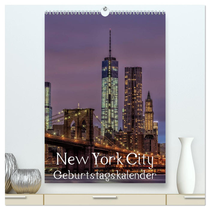 New York City Geburtstagskalender (CALVENDO Premium Wandkalender 2025)