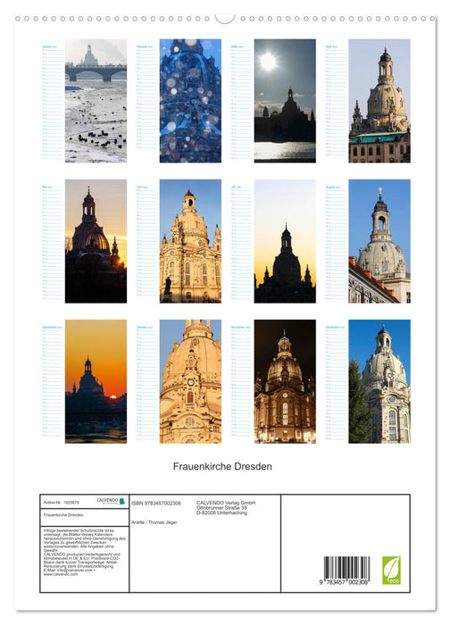 Frauenkirche Dresden (CALVENDO Premium Wandkalender 2025)