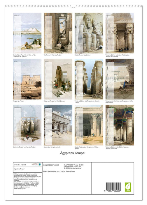 Ägyptens Tempel (CALVENDO Premium Wandkalender 2025)