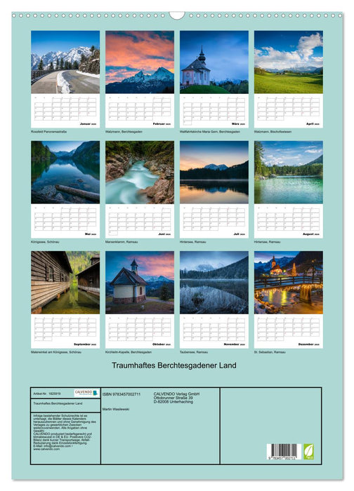 Traumhaftes Berchtesgadener Land (CALVENDO Wandkalender 2025)