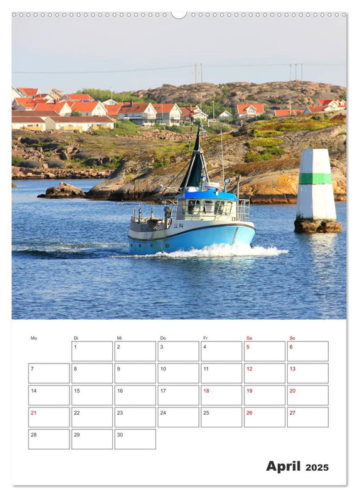 SCHWEDEN Rund um die Insel Smögen im Skagerrak (CALVENDO Wandkalender 2025)