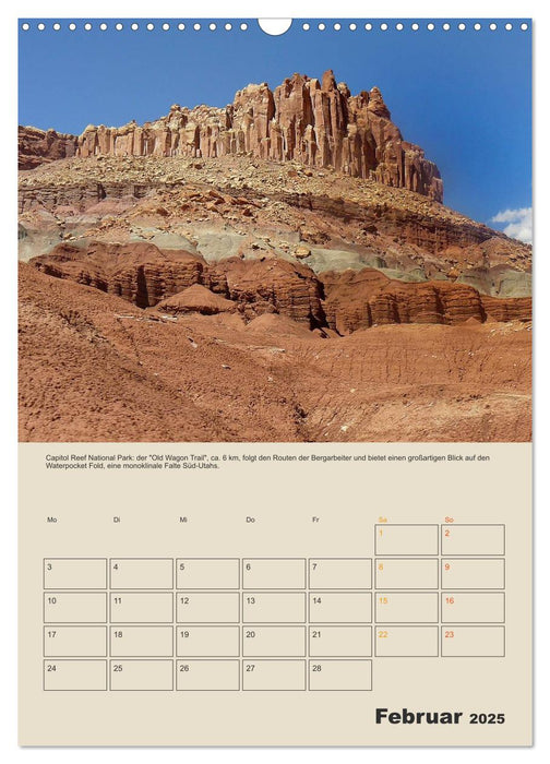 Wanderungen auf dem Colorado-Plateau (CALVENDO Wandkalender 2025)