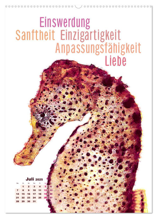 Krafttiere - Inspirierende Begleiter voller Magie und Seele (CALVENDO Premium Wandkalender 2025)