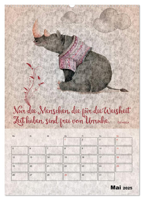 Lebensweisheiten zum Reflektieren (CALVENDO Premium Wandkalender 2025)