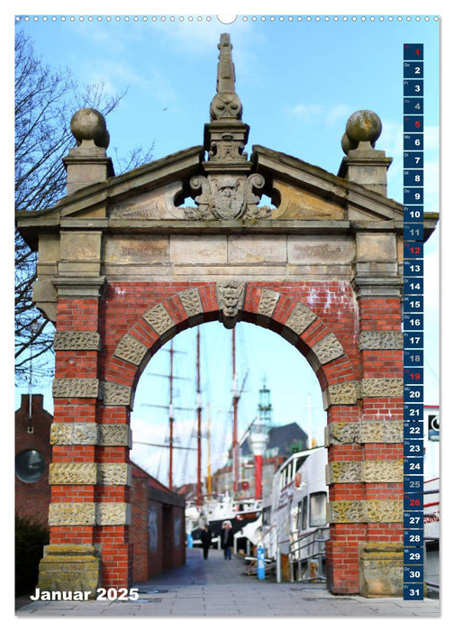 Emden - Sehenswertes der Seehafenstadt (CALVENDO Wandkalender 2025)