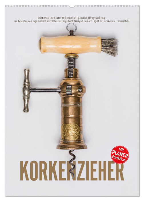 Emotionale Momente: Korkenzieher - geniales Alltagswerkzeug. Planer. (CALVENDO Wandkalender 2025)