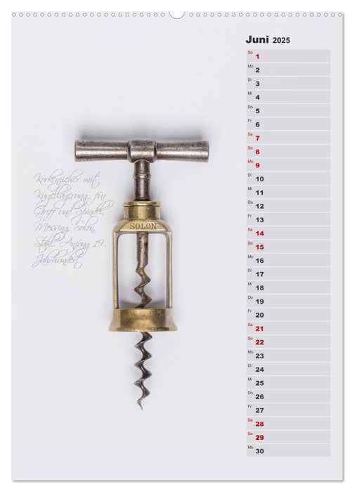 Emotionale Momente: Korkenzieher - geniales Alltagswerkzeug. Planer. (CALVENDO Wandkalender 2025)