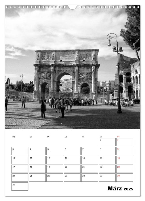 Die ewige Stadt Rom (CALVENDO Wandkalender 2025)