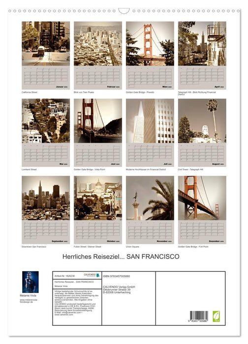 Herrliches Reiseziel... SAN FRANCISCO (CALVENDO Wandkalender 2025)