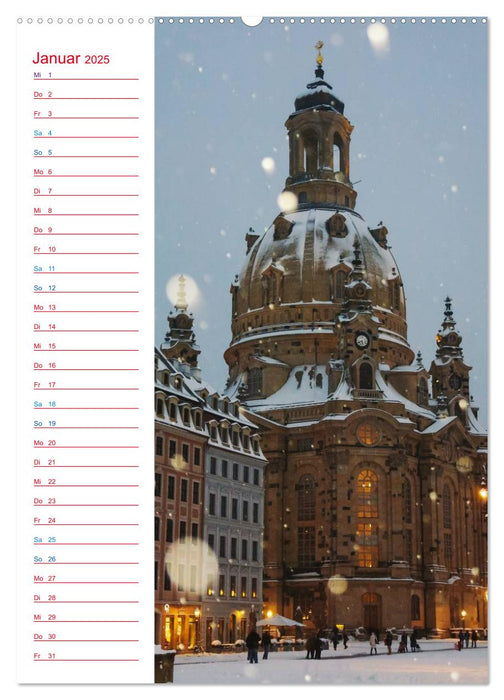 Frauenkirche Dresden (CALVENDO Premium Wandkalender 2025)