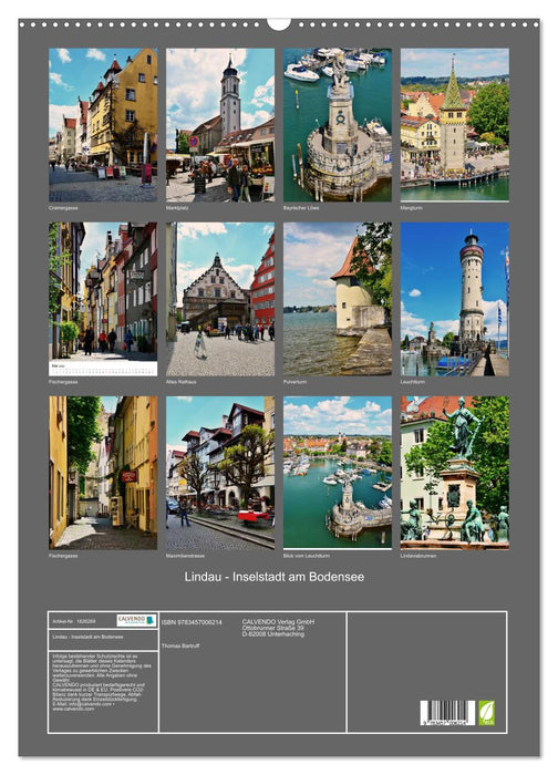 Lindau - Inselstadt am Bodensee (CALVENDO Wandkalender 2025)