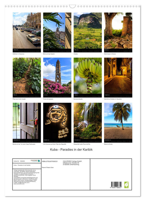 Kuba - Paradies in der Karibik (CALVENDO Wandkalender 2025)