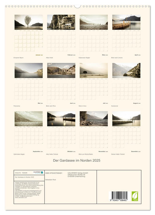 Der Gardasee im Norden 2025 (CALVENDO Premium Wandkalender 2025)