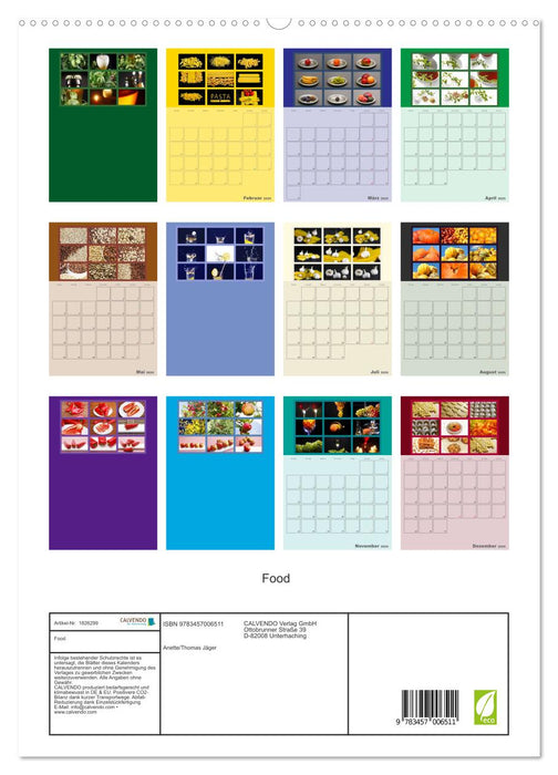 Food (CALVENDO Premium Wandkalender 2025)