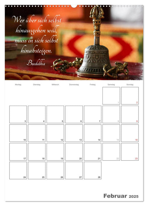 Harmonie und Freude Buddhistische Weisheiten 2025 (CALVENDO Premium Wandkalender 2025)