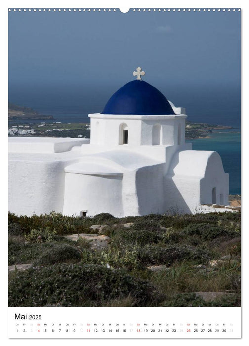 Liebenswertes Paros, Insel der Kykladen (CALVENDO Wandkalender 2025)