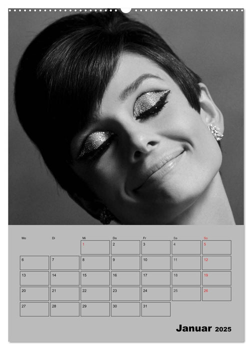 Hollywood-Diva. Audrey Hepburn (CALVENDO Premium Wandkalender 2025)