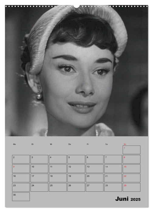 Hollywood-Diva. Audrey Hepburn (CALVENDO Premium Wandkalender 2025)