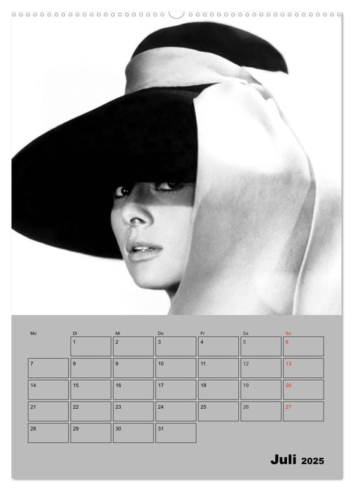 Hollywood-Diva. Audrey Hepburn (CALVENDO Premium Wandkalender 2025)