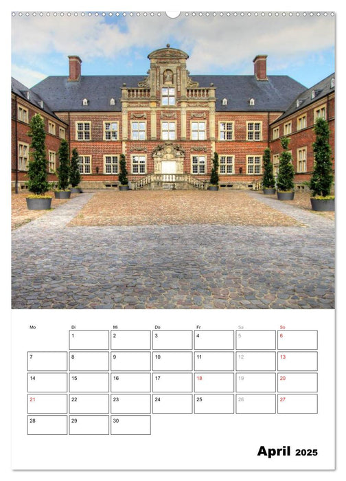 Eindrucksvolle Burgen, malerische Schlösser im Münsterland (CALVENDO Premium Wandkalender 2025)