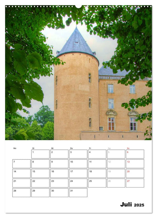 Eindrucksvolle Burgen, malerische Schlösser im Münsterland (CALVENDO Premium Wandkalender 2025)