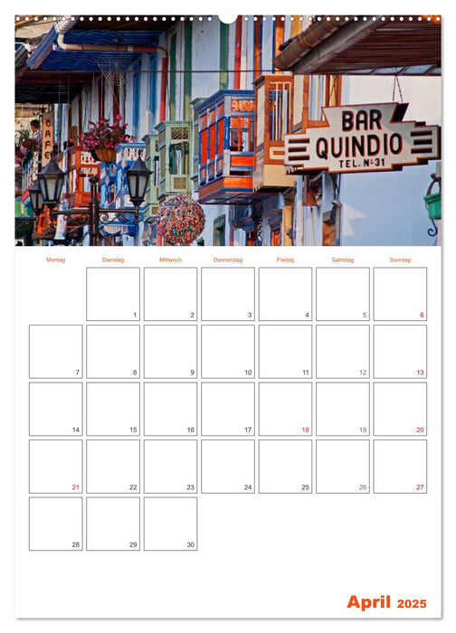 HOMMAGE AN KOLUMBIEN (CALVENDO Premium Wandkalender 2025)