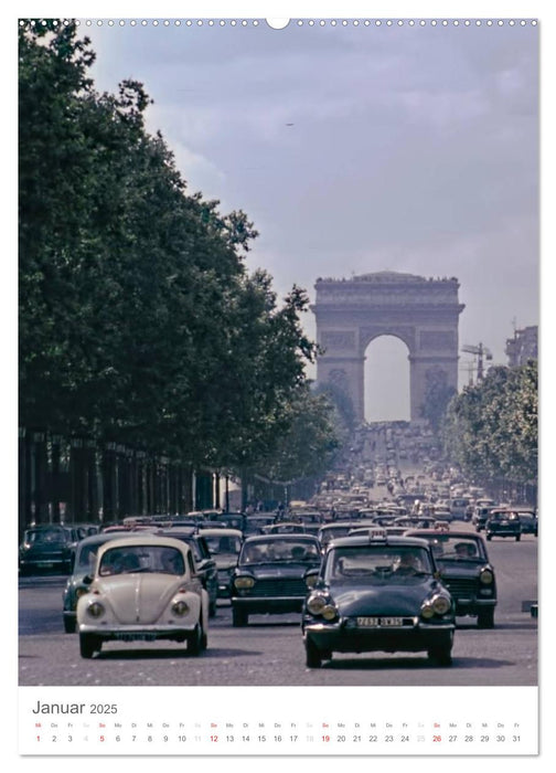 Paris, damals ... (CALVENDO Premium Wandkalender 2025)