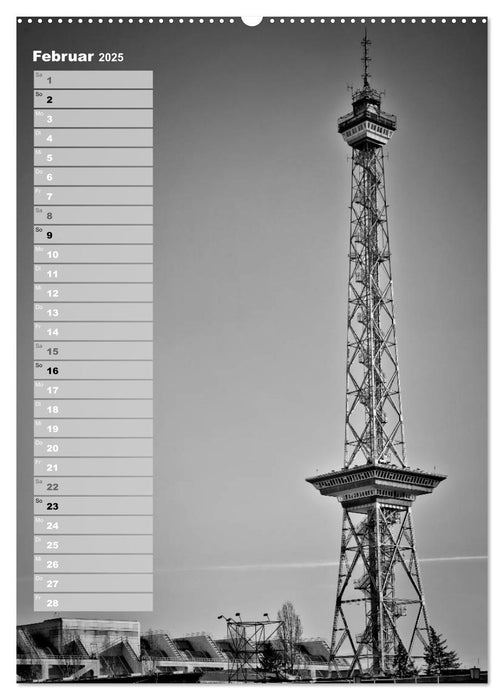 BERLIN in Monochrom (CALVENDO Premium Wandkalender 2025)